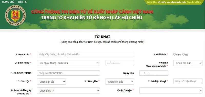 02 cách làm hộ chiếu online, nhận tận tay ngay tại nhà