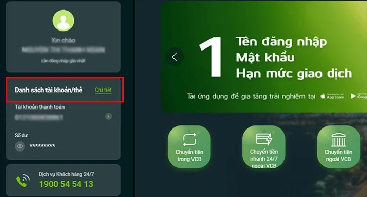 04 cách xem lịch sử giao dịch Vietcombank nhanh chóng nhất 2023