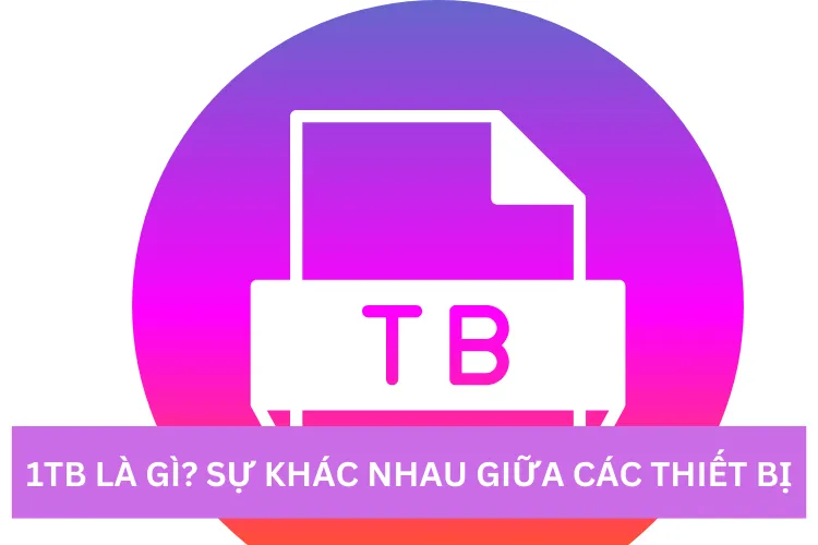 1TB là gì? Có sự khác nhau của 1TB với từng thiết bị không?