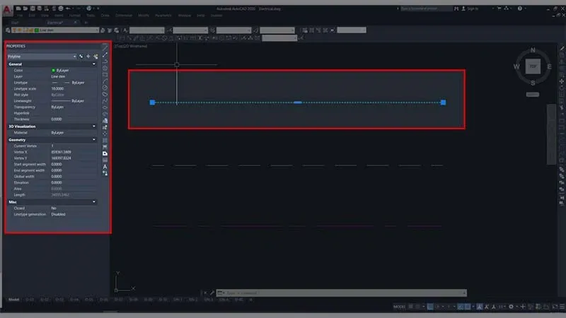 2 cách chỉnh khoảng cách nét đứt trong CAD đơn giản, kèm ví dụ minh họa