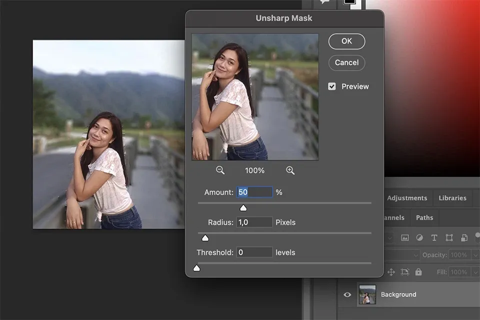 2 cách làm nét ảnh bằng photoshop đơn giản, nhanh chóng