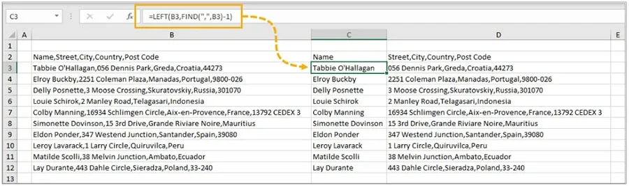 2 cách siêu dễ dàng để tách chữ trong Excel