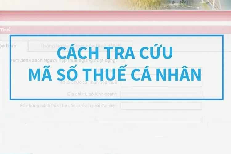 2 cách tra cứu mã số thuế cá nhân chính xác nhất tại Tổng Cục Thuế