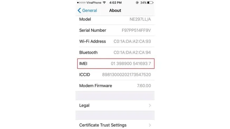 3 cách kiểm tra xuất xứ iPhone qua số seri và IMEI đơn giản và chính xác nhất