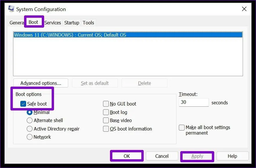 3 cách sửa lỗi Windows 11 bị kẹt trong chế độ Safe Mode