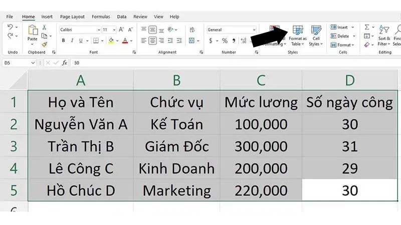 3 cách tạo bảng trong Excel đơn giản và nhanh chóng nhất