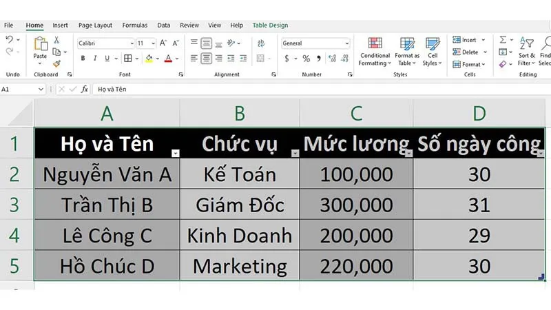 3 cách tạo bảng trong Excel đơn giản và nhanh chóng nhất