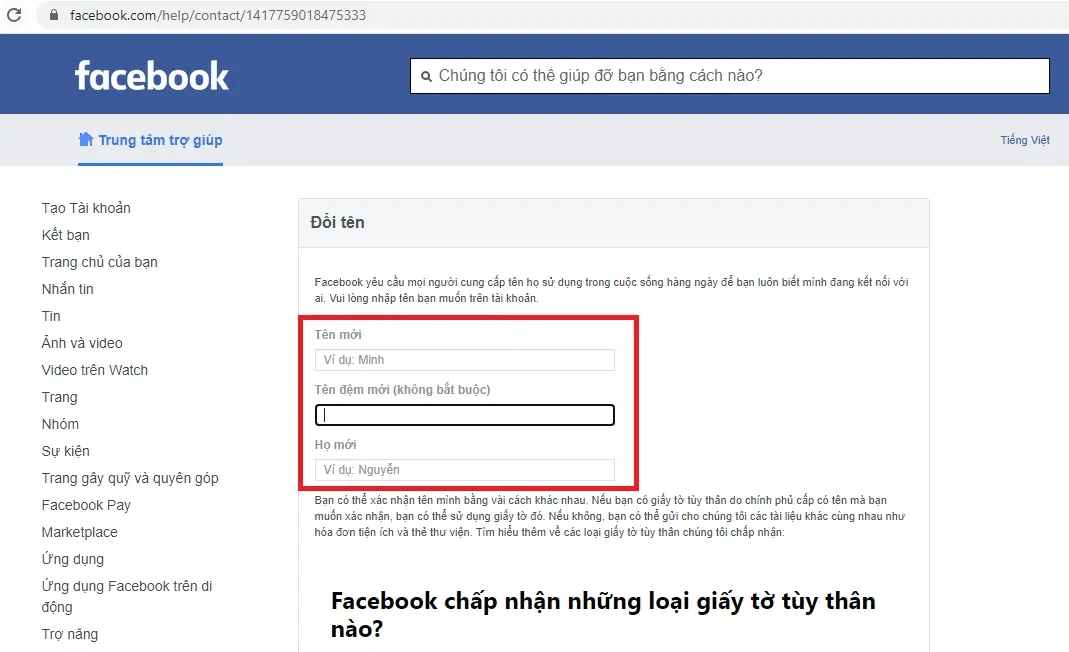 3 mẹo đổi tên Facebook khi chưa đủ 60 ngày với vài thao tác