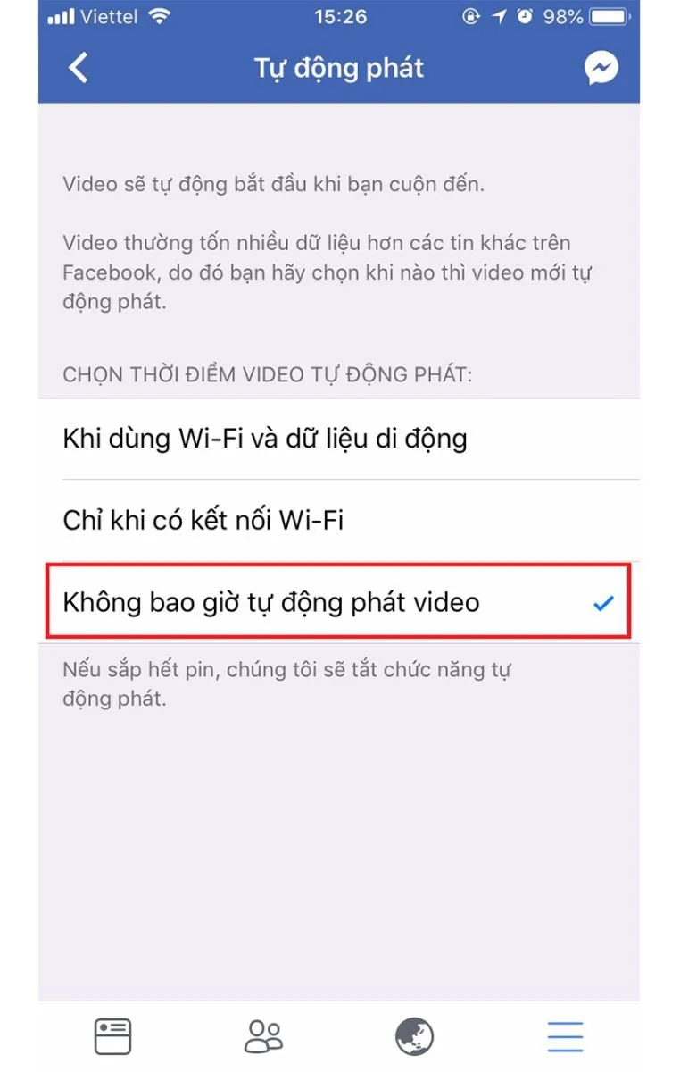 3 mẹo hay giúp tăng thời lượng pin iPhone khi vào Facebook