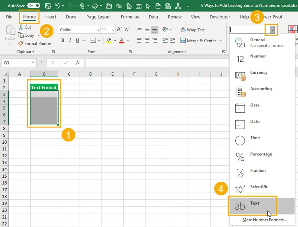 4 cách để thêm số 0 trong Excel mà bạn phải biết