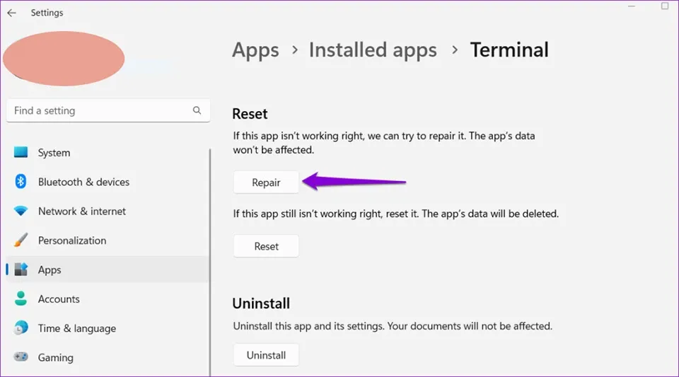 4 cách khắc phục lỗi không mở được Windows Terminal trên Windows 11