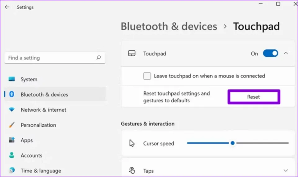 4 cách sửa lỗi Touchpad không hoạt động trong Windows 11