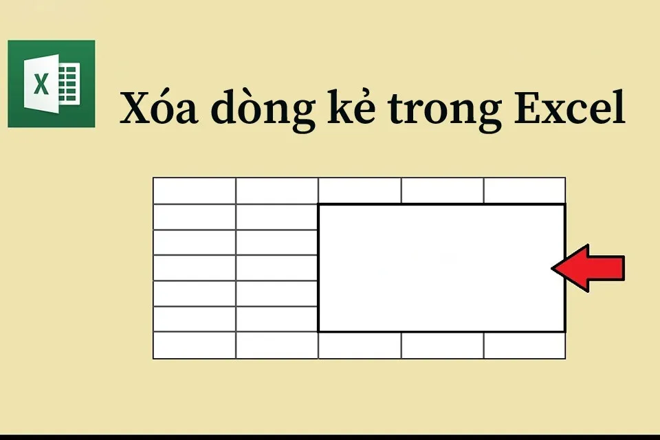 4 cách xóa dòng kẻ trong Excel mà không nhiều người dùng biết