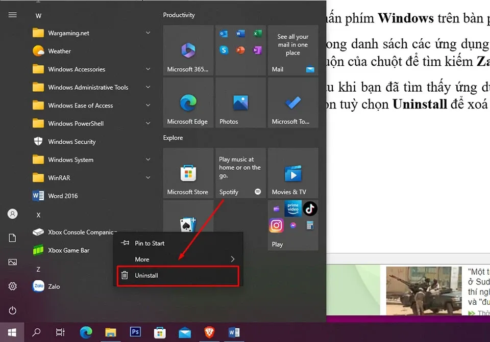 4 cách xoá Zalo trên máy tính Windows mà nhiều người chưa biết