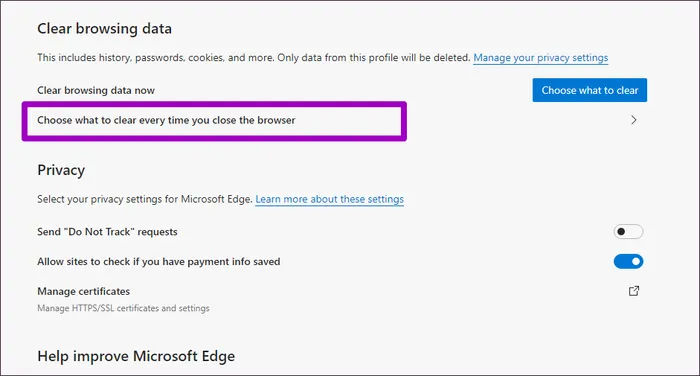 5 cách tốt nhất để xóa cookies và cache trên Microsoft Edge