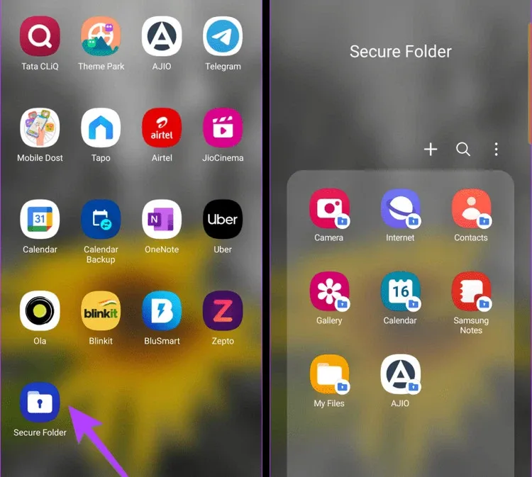 5 cách truy cập thư mục bảo mật trên điện thoại Samsung