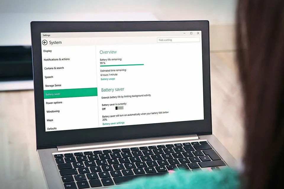 5 mẹo giúp máy tính xách tay sử dụng pin tốt hơn với Windows 10 [Phần 2]