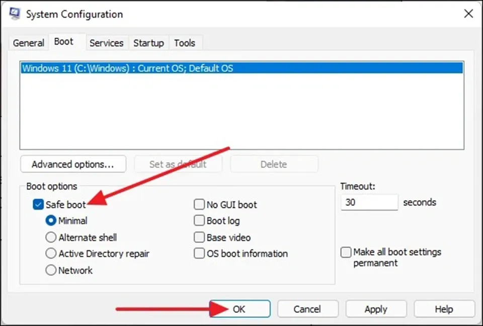 6 cách sửa lỗi Inaccessible Boot Device trong Windows 11