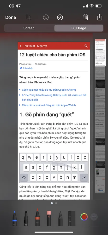 7 thủ thuật hay ít người biết trên iOS 13