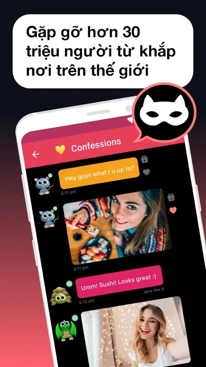 7 ứng dụng chat với người lạ trên CH Play được hàng triệu lượt tải về