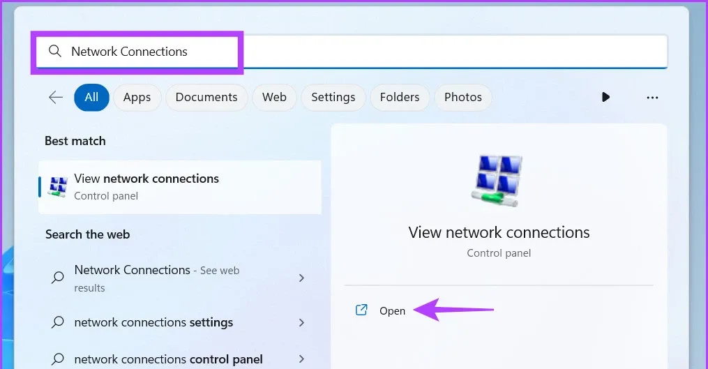 9 cách để mở Network Connections trên Windows 11 khi cần