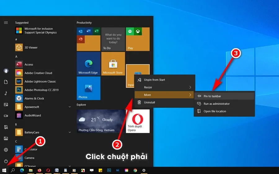 9 cách tùy biến thanh Taskbar trên Windows 10 giúp tối ưu hóa hiệu suất công việc