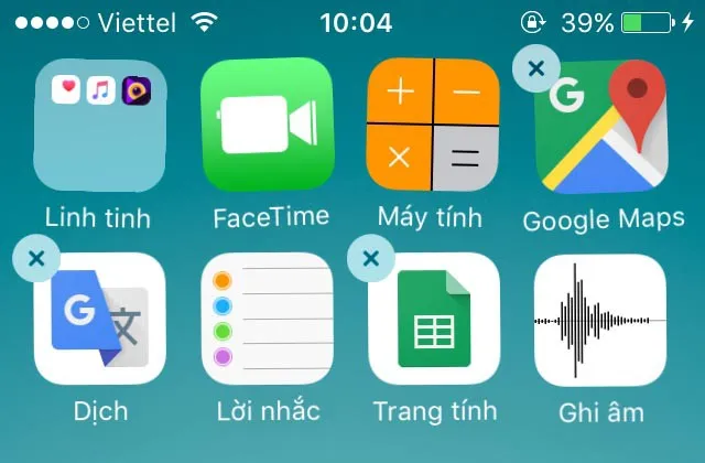 Ẩn ứng dụng trên màn hình chính iPhone