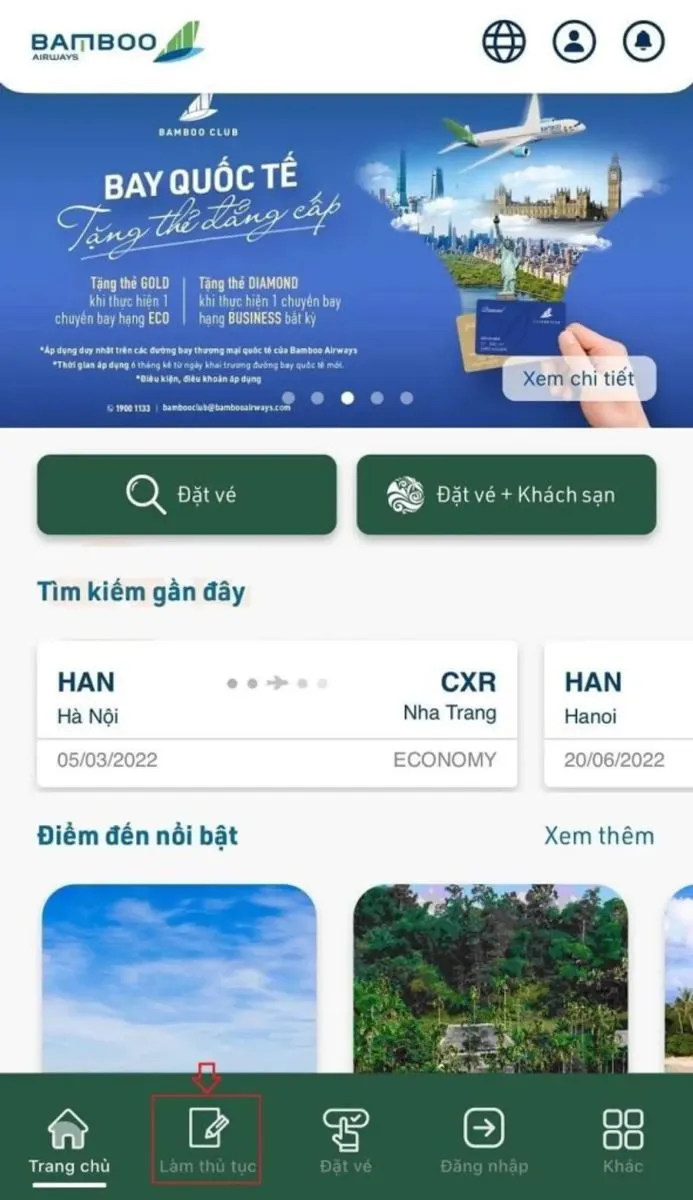 Bamboo check in online: Hướng dẫn làm thủ tục cực đơn giản chỉ với vài bước