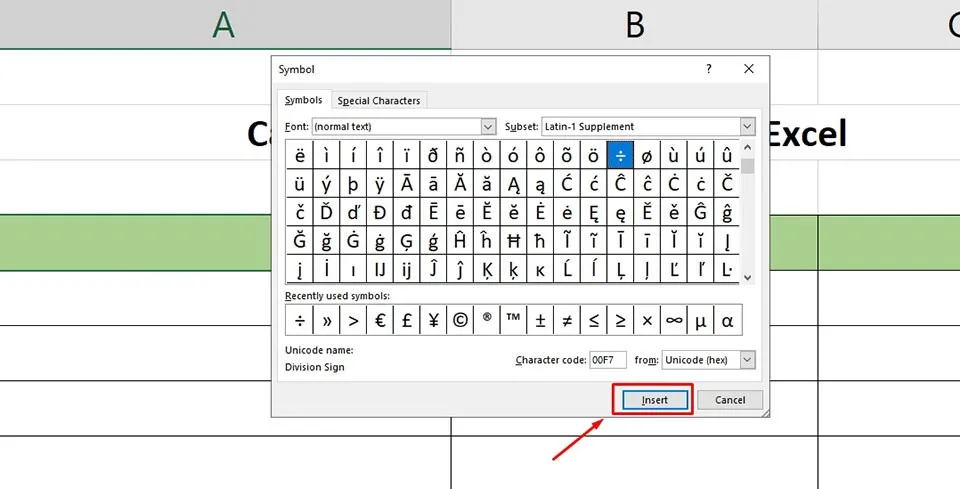 Bạn đã biết các cách chèn ký tự đặc biệt trong Excel này chưa?