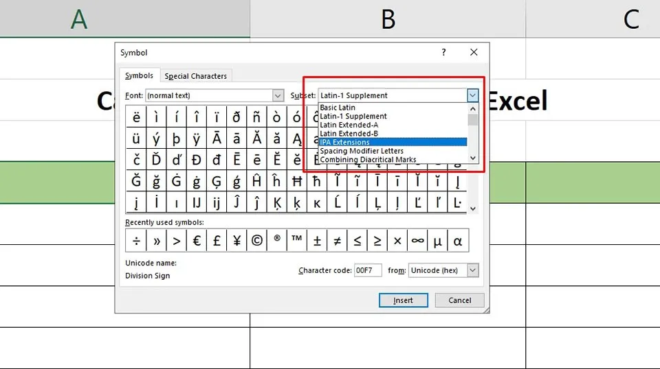 Bạn đã biết các cách chèn ký tự đặc biệt trong Excel này chưa?