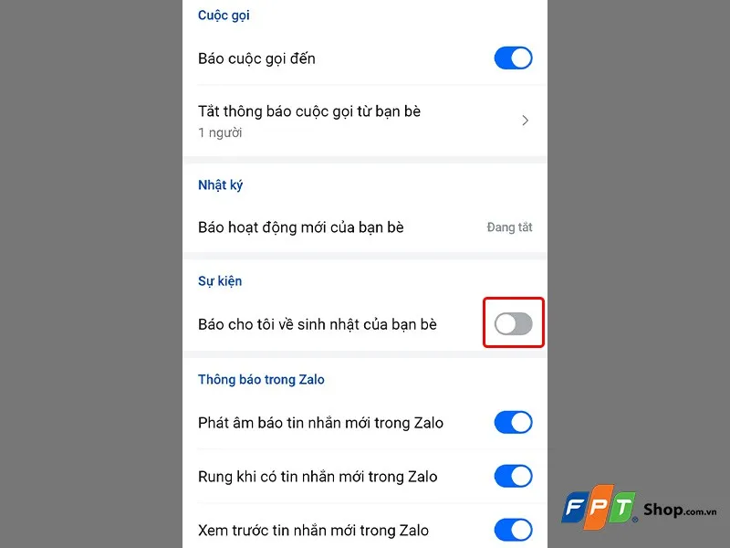 Bật bí với bạn cách để tắt thông báo sinh nhật trên Zalo nhanh chóng, tránh đi các thông báo không đáng có