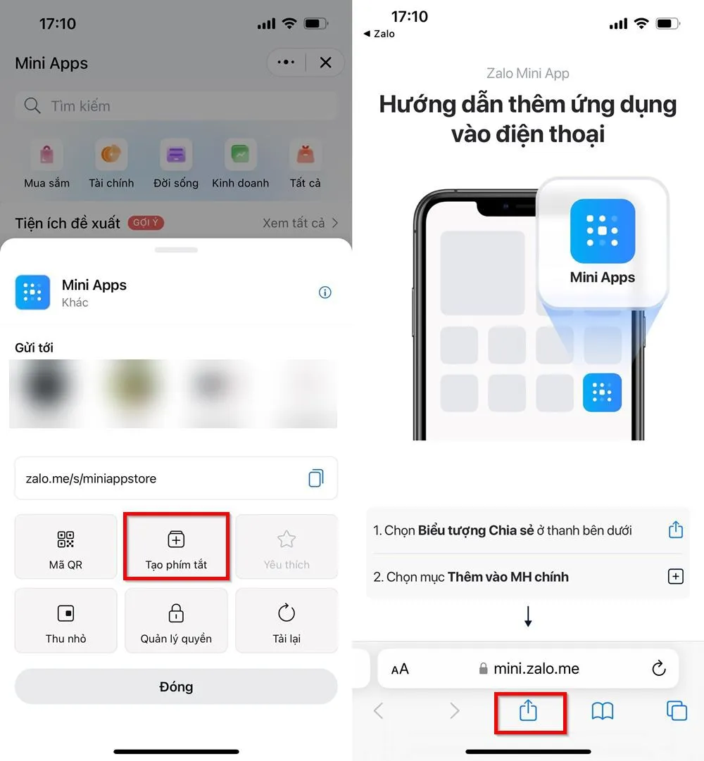 Bật mí bạn cách đưa Mini Apps Zalo ra màn hình chính iPhone giúp bạn dễ dàng sử dụng