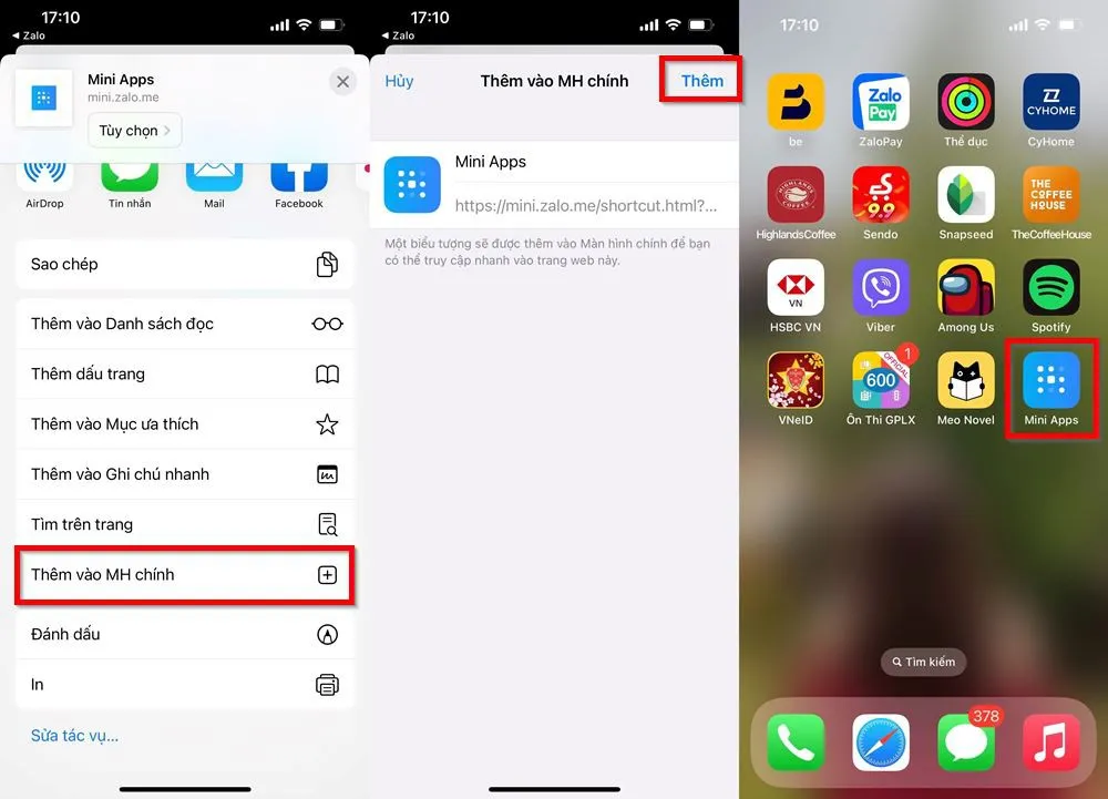 Bật mí bạn cách đưa Mini Apps Zalo ra màn hình chính iPhone giúp bạn dễ dàng sử dụng