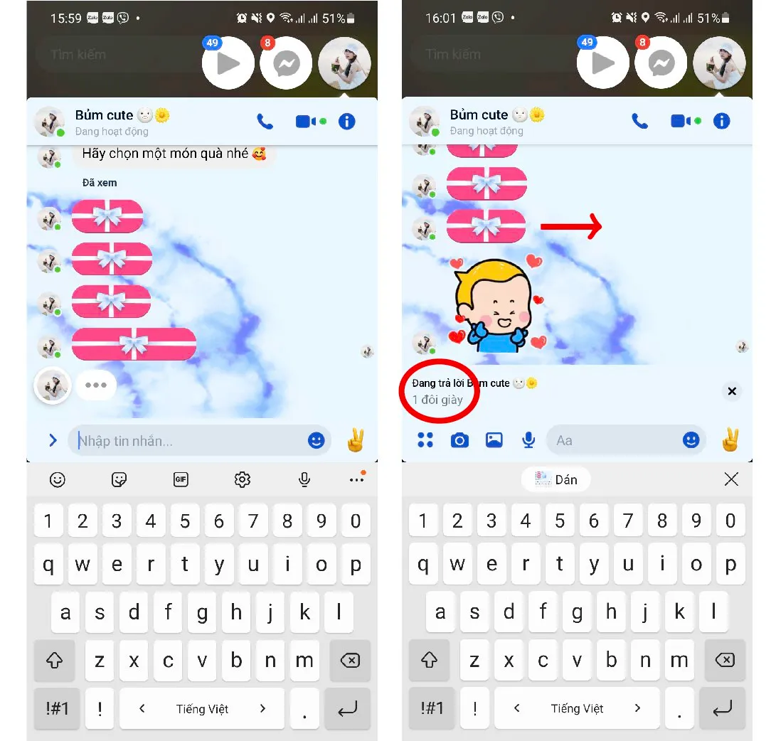 Bật mí bạn cách xem tin nhắn hộp quà trên Messenger mà không cần mở