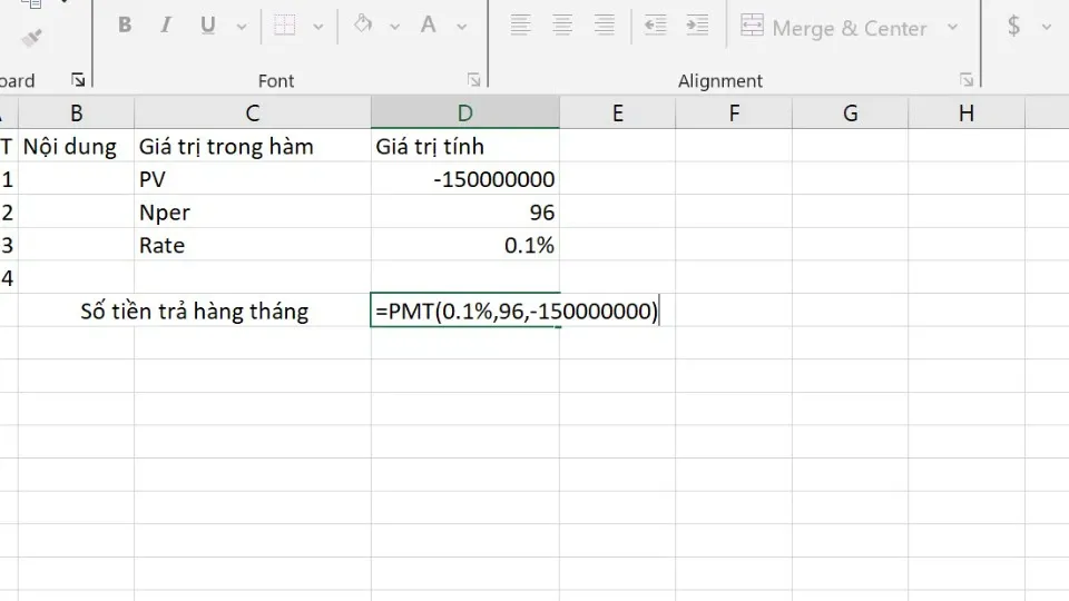 Bật mí cách sử dụng hàm PMT trong tính toán các khoản thanh toán thông dụng