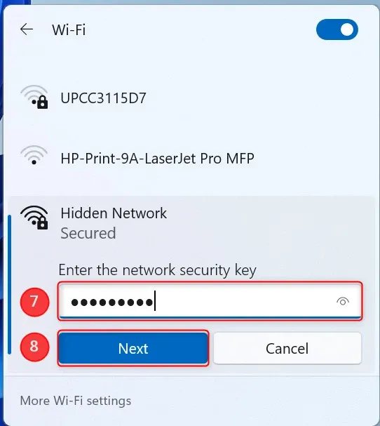 Bí quyết kết nối với mạng Wi-Fi ẩn trên Windows 11