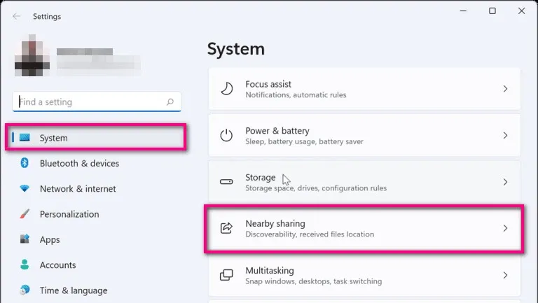 Bí quyết sử dụng Nearby Sharing chia sẻ dữ liệu cực nhanh trên Windows 11