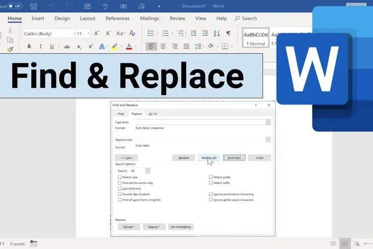 Bí quyết tìm và thay thế từ trong Word cực nhanh và tiện lợi không thể bỏ qua