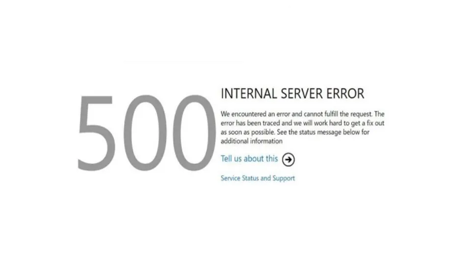 Lỗi "500 Internal Server Error" 