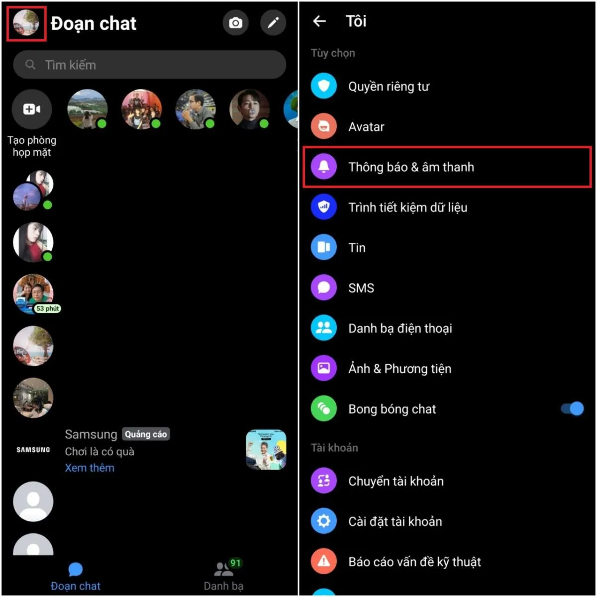 Bỏ túi ngay cách đổi nhạc chuông Messenger trên iPhone, Android cực dễ