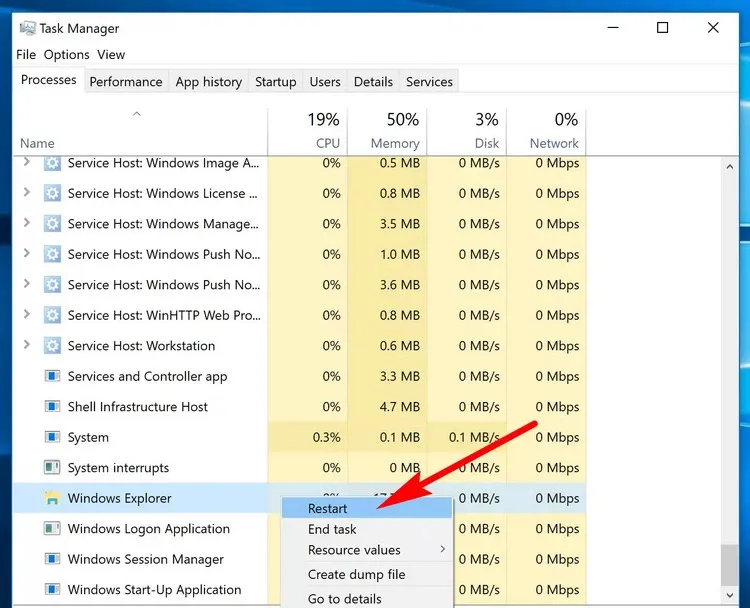 Bỏ túi ngay cách sửa lỗi thanh tác vụ (Taskbar) biến mất trên Windows 10