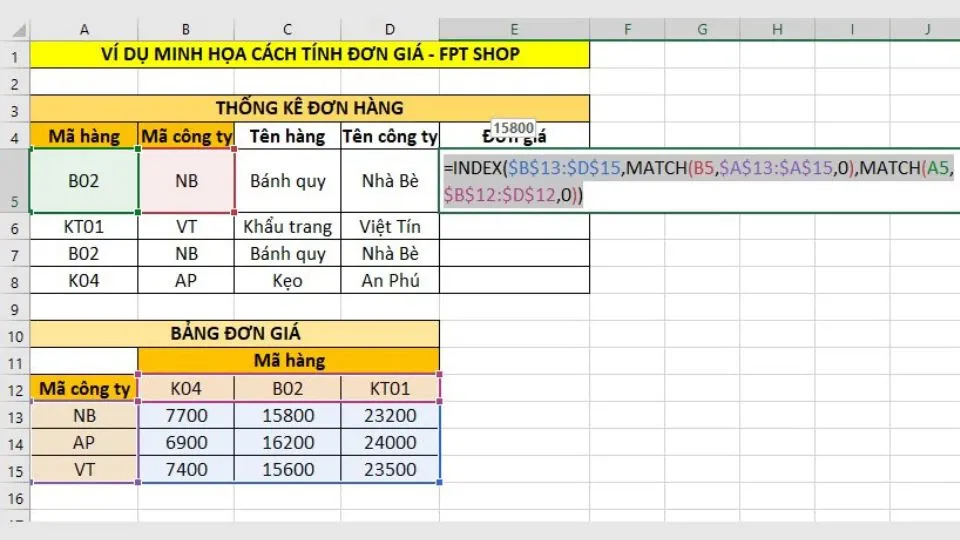 Bỏ túi ngay cách tính đơn giá trong Excel đơn giản, dễ nhớ, giúp tăng hiệu quả làm việc