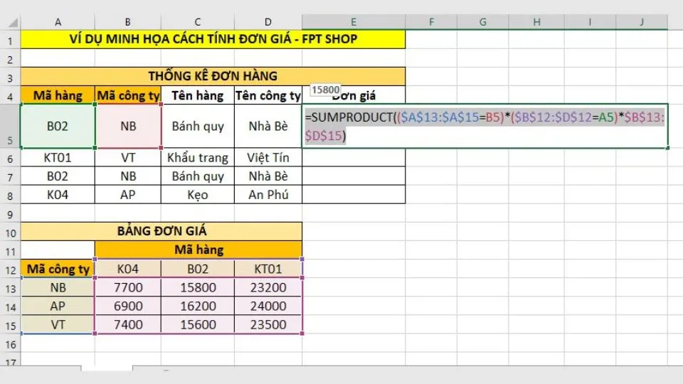 Bỏ túi ngay cách tính đơn giá trong Excel đơn giản, dễ nhớ, giúp tăng hiệu quả làm việc