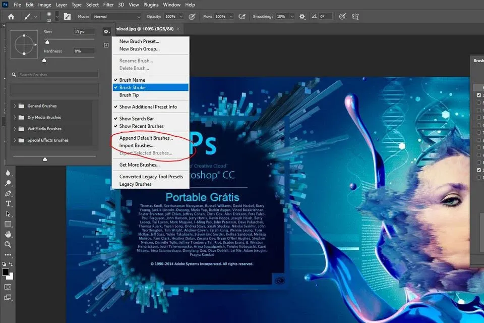 Brush Photoshop là gì? 2 cách thêm brush vào Photoshop CS6 đơn giản