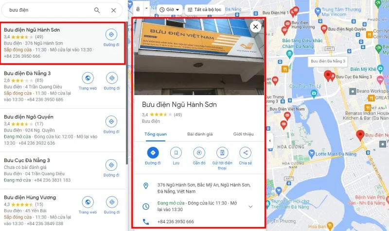 Bưu điện gần nhất ở đâu? Cách tìm tất cả bưu điện gần nhất đơn giản bằng Google Maps