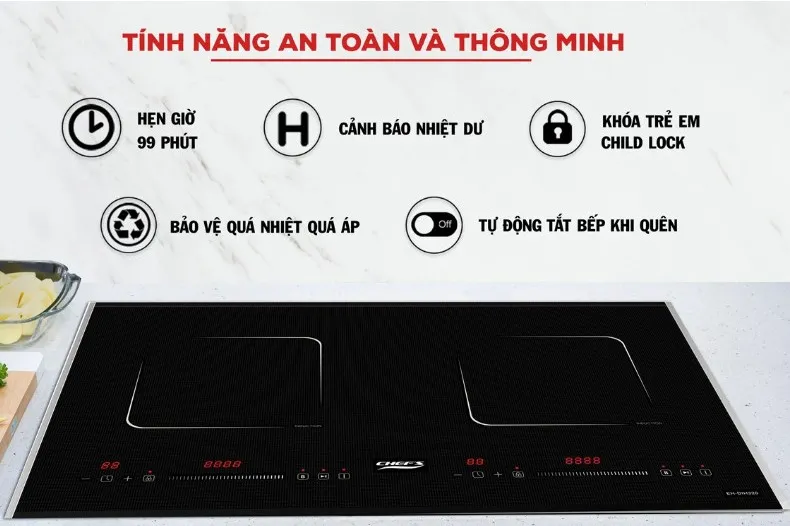 Các tiện ích có trên bếp từ siêu tiện dụng có thể bạn chưa biết