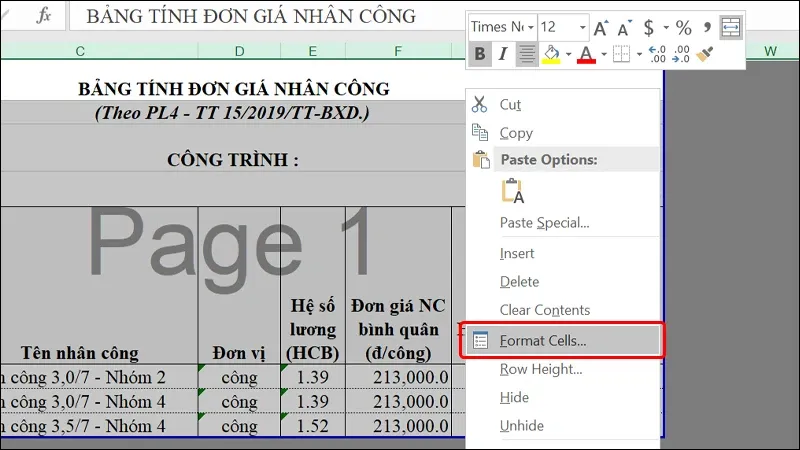 Cách ẩn hàm công thức tính trong Excel cực dễ