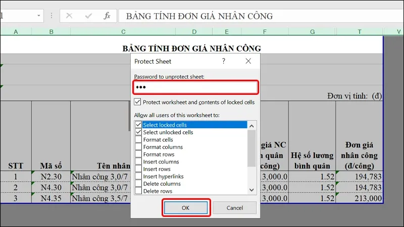 Cách ẩn hàm công thức tính trong Excel cực dễ