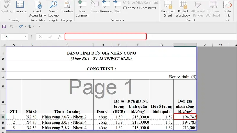 Cách ẩn hàm công thức tính trong Excel cực dễ