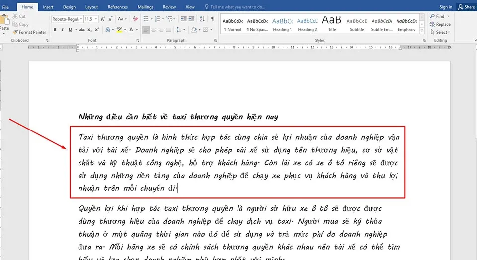 Cách ẩn hiện đoạn văn bản trong Word dành cho người mới